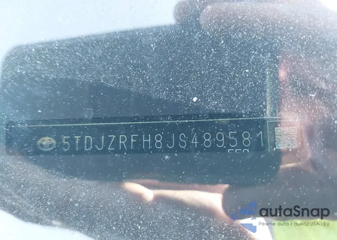 2018 Toyota Highlander Xle z USA, uszkodzony, nr VIN 5TDJZRFH8JS489581